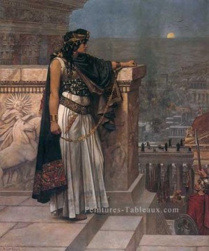 Reine Zénobie Dernier regard sur Palmyre Herbert Gustave Schmalz Peinture à l'huile